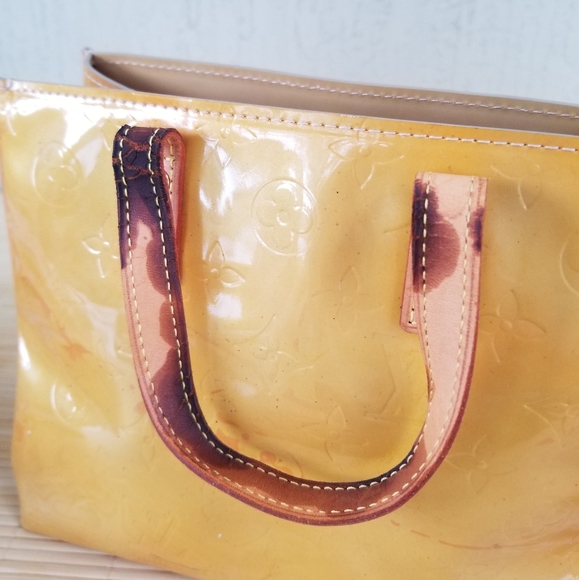 LOUIS VUITTON Beautiful Cute Reed Enamel Vernis Handbag Monogram print - Picture 13 of 16